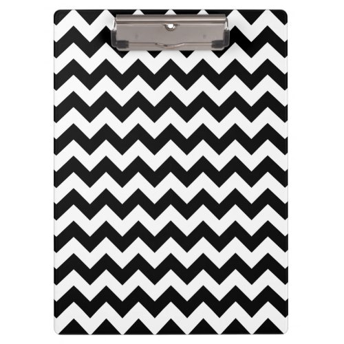 Black and White Zigzag Pattern Chevron Pattern Clipboard