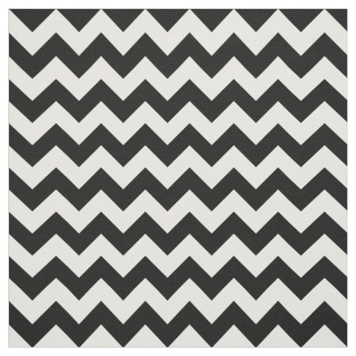 Black and White Zigzag Pattern, Chevron Pattern Fabric