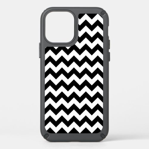 Black and White Zigzag Pattern Chevron Pattern Speck iPhone 12 Case