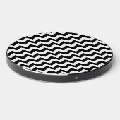 Black and White Zigzag Pattern, Chevron Pattern Wireless Charger (Front 2)