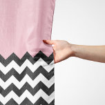 Black and White Zigzag Pattern, Chevron, Pink Scarf<br><div class="desc">Elegant,  stylish and sophisticated zigzag (chevron) pattern in black and white color on pink background. Modern and trendy gift,  perfect for the zigzag lover in your life.</div>