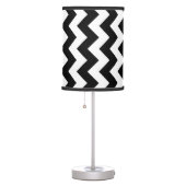 Black and White Zigzag Table Lamp (Right)