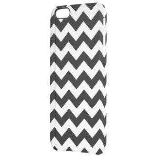 Black and White Zigzag Clear iPhone 6 Plus Case