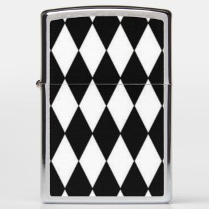 Black and white zippo lighter