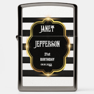 Black and White Zippo Lighter