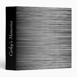 Black and White Zoom Personalized Binder