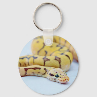 Black and Yellow Ball Python 2 Keychain