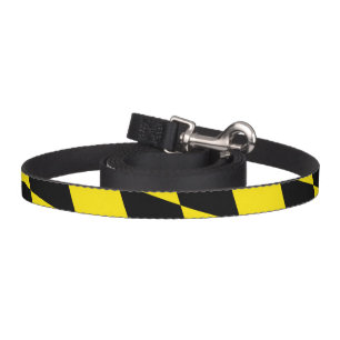 Black and Yellow Bavaria Diamond Flag Pattern Pet Leash