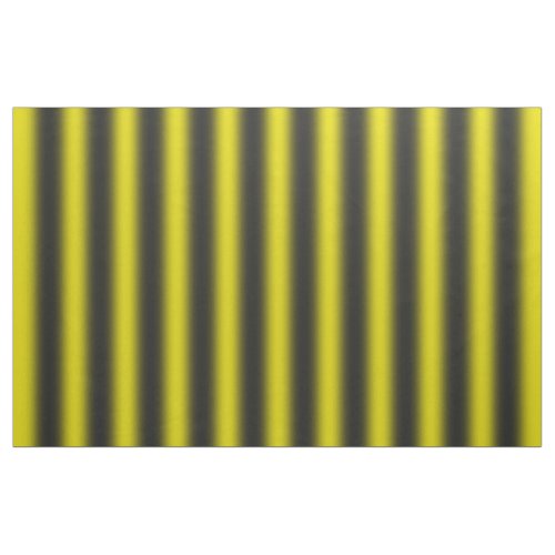 Black and Yellow Bee_Like Stripes Pattern Fabric