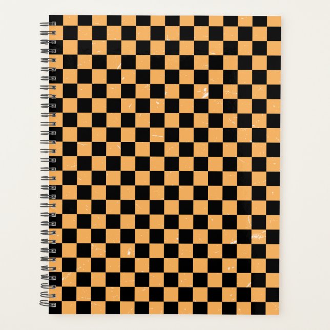 Black and yellow Checkered 2024 Planner (Front)