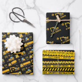 Construction Theme Vehicles Pattern Party Gifts Wrapping Paper