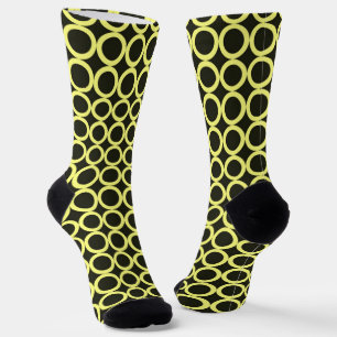 Black and Yellow Crazy Socks