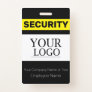 Black and Yellow Custom Logo Security Guard ID Badge
