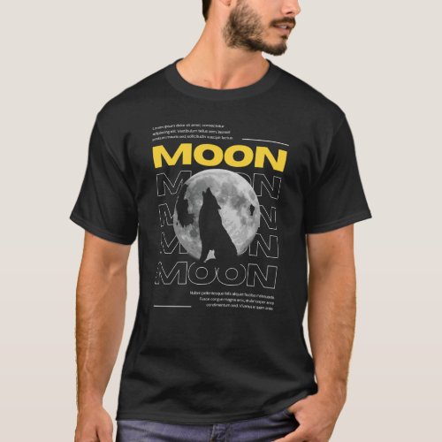 Black and Yellow Dark Moon T_shirt
