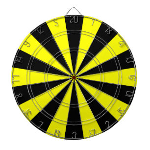 Black and Yellow Dart Board