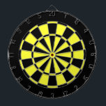 Black and Yellow Dartboard<br><div class="desc">Black and Yellow dart for a common looks.</div>