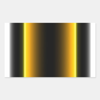 Black and Yellow Design Rectangular Sticker