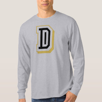 Black and Yellow Letter D T-Shirt