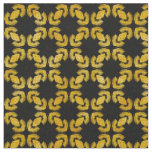 Black and Yellow Modern Urban Pattern Fabric