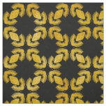 Black and Yellow Modern Urban Pattern Fabric