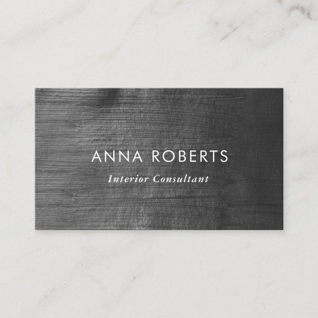 Black and yellow painted business card (Front)