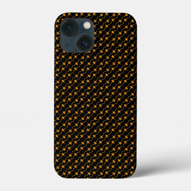 black and yellow pattern Case-Mate iPhone case (Back)