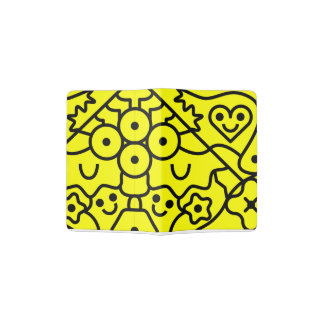 Black and yellow pattern. passport holder