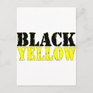 Black and Yellow Postcard