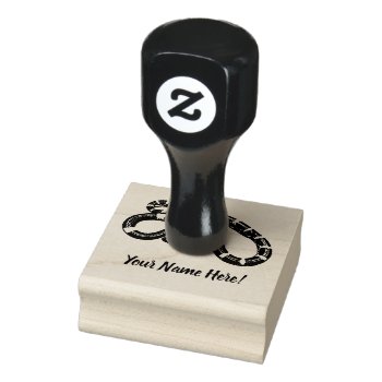 Black And Yellow Snake Rubber Stamp by ARTBRASIL at Zazzle
