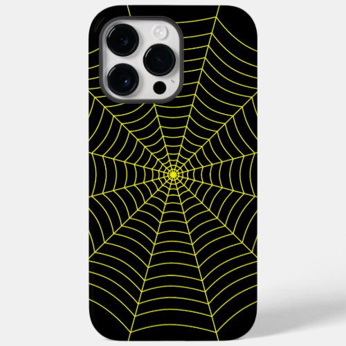 Black and yellow spider web Halloween pattern Case_Mate iPhone 14 Pro Max Case