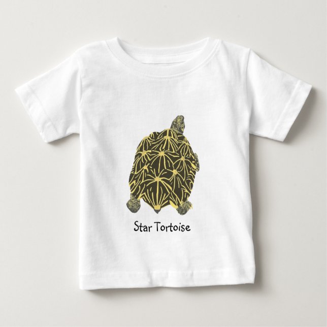 Black and Yellow Star Tortoise Tshirts (Front)