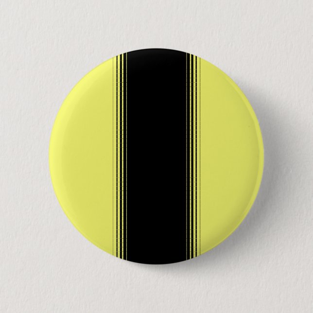 Black and Yellow Stripe Button (Front)