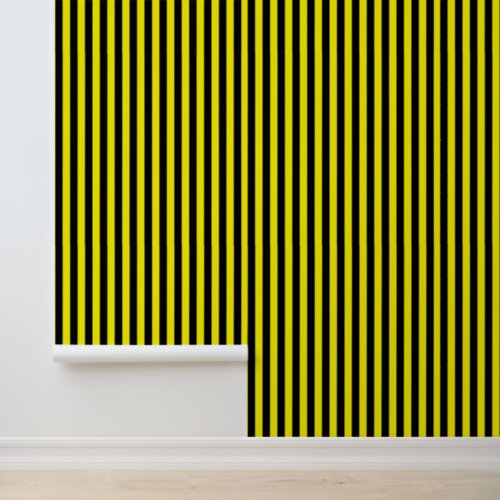 Black and Yellow Stripe Wallpaper