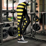 Black and Yellow Stripes Leggings<br><div class="desc">The "Black and Yellow Stripes" leggings design features bold, alternating stripes of black and yellow that create a striking and eye-catching pattern. The high-contrast colors make these leggings perfect for adding a pop of color to any outfit, while the stretchy, comfortable fabric ensures a perfect fit and easy mobility. These...</div>