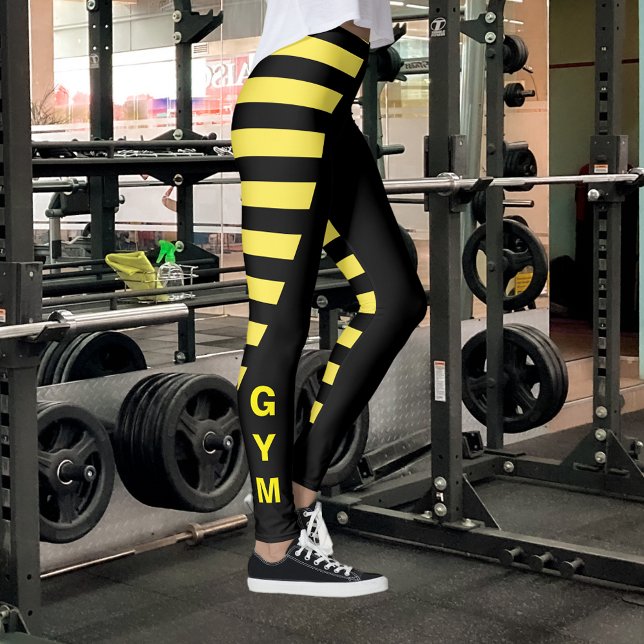 Black and Yellow Stripes Leggings (Creator Uploaded)