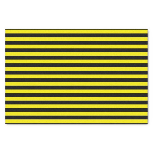 Black and Yellow Stripes Tissue Paper | Zazzle.com
