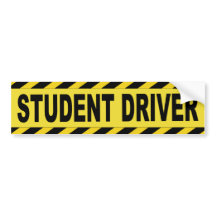 Black and Yellow Student Driver