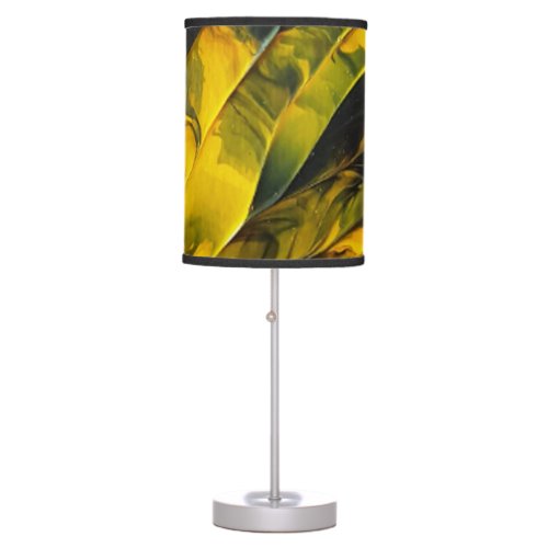 Black and Yellow Table Lamp