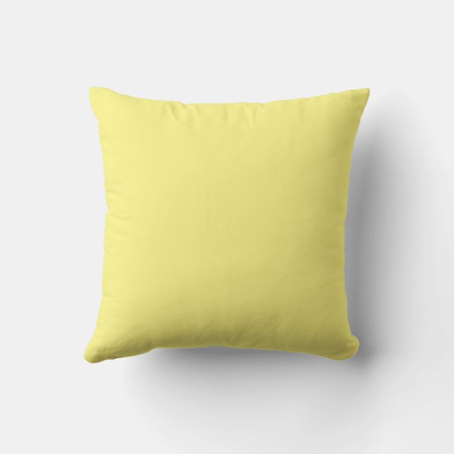 Black and Yellow Throw Pillow (Back)