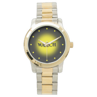 Black and Yellow Ticker Watch