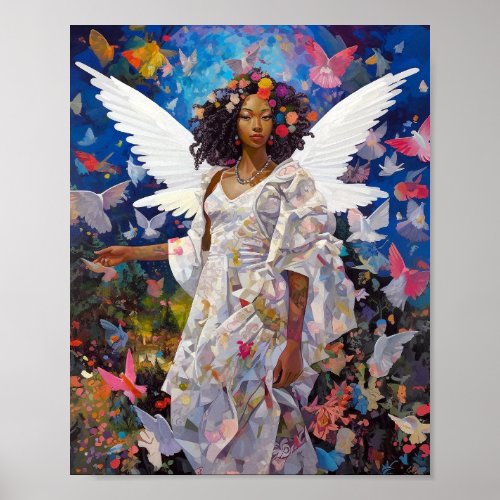 Black Angel Fantasy Art Poster