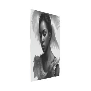 Black Angel Metal Wall Art