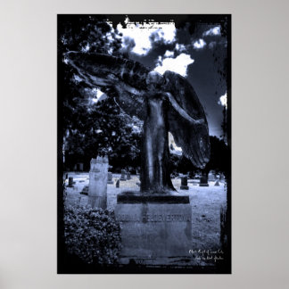 Black Angel of Iowa City Print