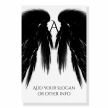 BLACK ANGEL WINGS Monogram