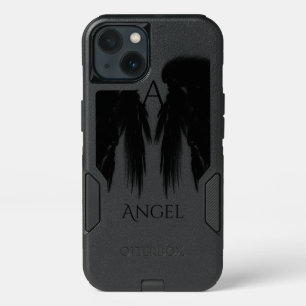 BLACK ANGEL WINGS Monogram iPhone 13 Case