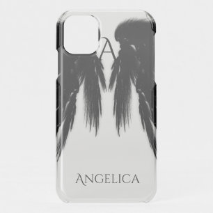 BLACK ANGEL WINGS Monogram iPhone 11 Case