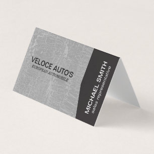 Black Angle / Gray Marbled Business Card