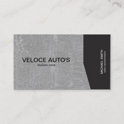 Black Angle  Gray Marbled Business Card
