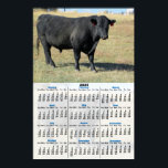Black Angus at Pasture 2025 Calendar Poster<br><div class="desc">This handsome Black Angus steer stands quietly in the pasture of a lovely Nevada ranch. The bottom has a 2025 Calendar.</div>
