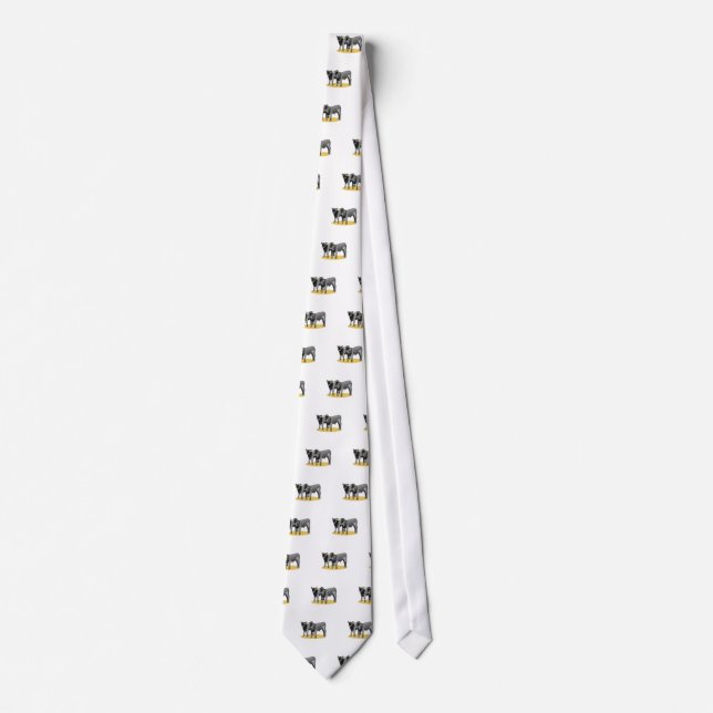 Black Angus Calves Neck Tie (Front)